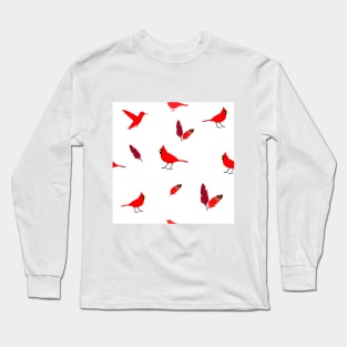 Red Feather Sparrow Long Sleeve T-Shirt